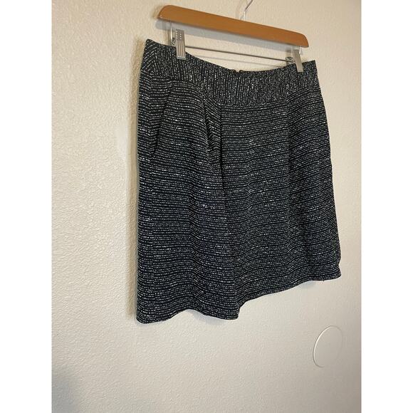 Halogen from Nordstrom Tweed Deep Gray Mini Skirt Size 12 Classic Academia - Picture 10 of 10